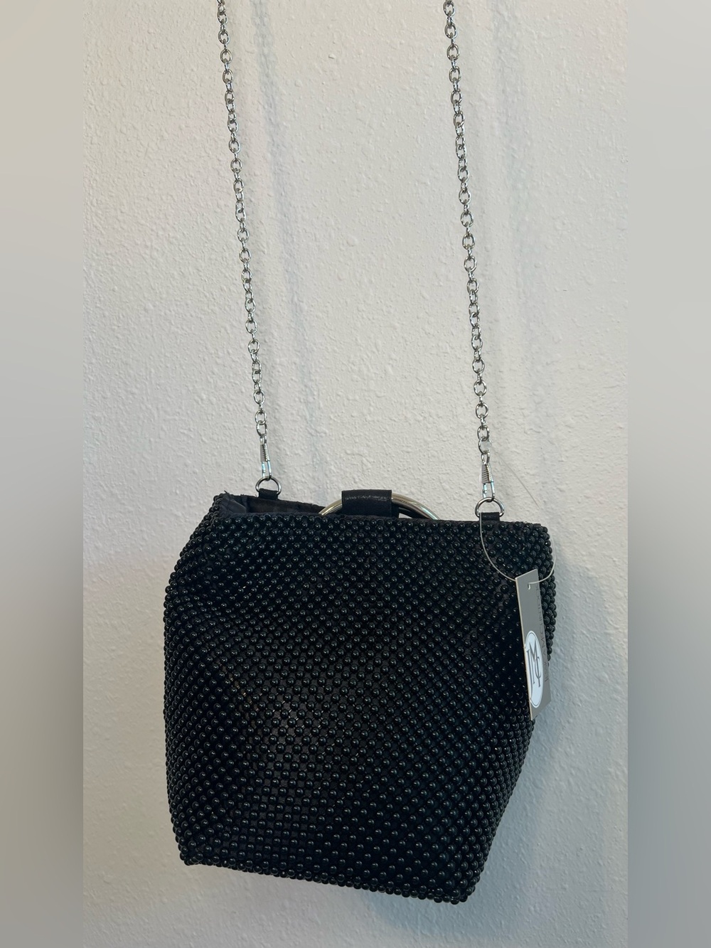 NWT Jessica McClintock Gwen Beaded Crossbody Bag - Picture 2 of 4
